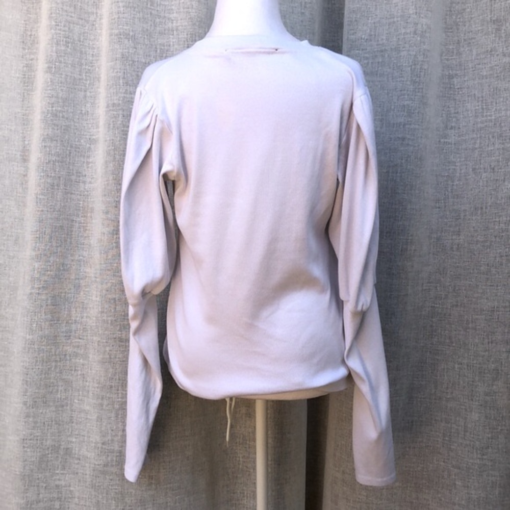 Veronica Beards Jeans white long sleeve, Sz M - Picture 5 of 13